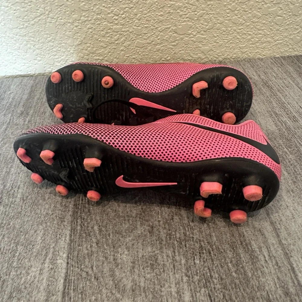Nike JR Bravata II FG Pink Blast / Black 844442-600 (Youth) Kids Size 3.5Y